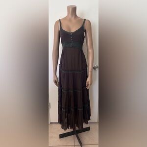 NWT Sugarlips Brown Maxi Dress